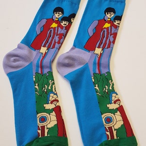 Beatles Socks. John, Paul, George and Ringo.  Pop Art. Combed cotton.