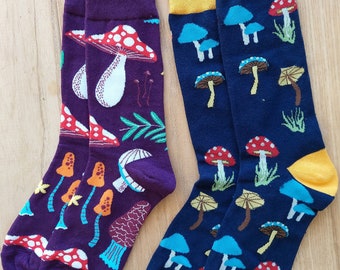 Calcetines de hongo. Dos pares. Para él y para ella.