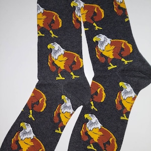 Calcetines novedosos con forma de pájaro y águila.
