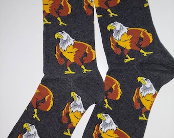 Calcetines novedosos con forma de pájaro y águila.