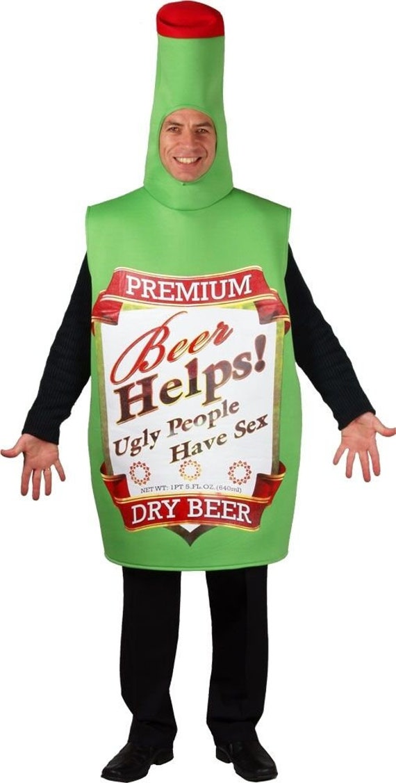 Beer Bottle Adult Funny Alcohol Fun Fancy Dress Costume Unisex Etsy