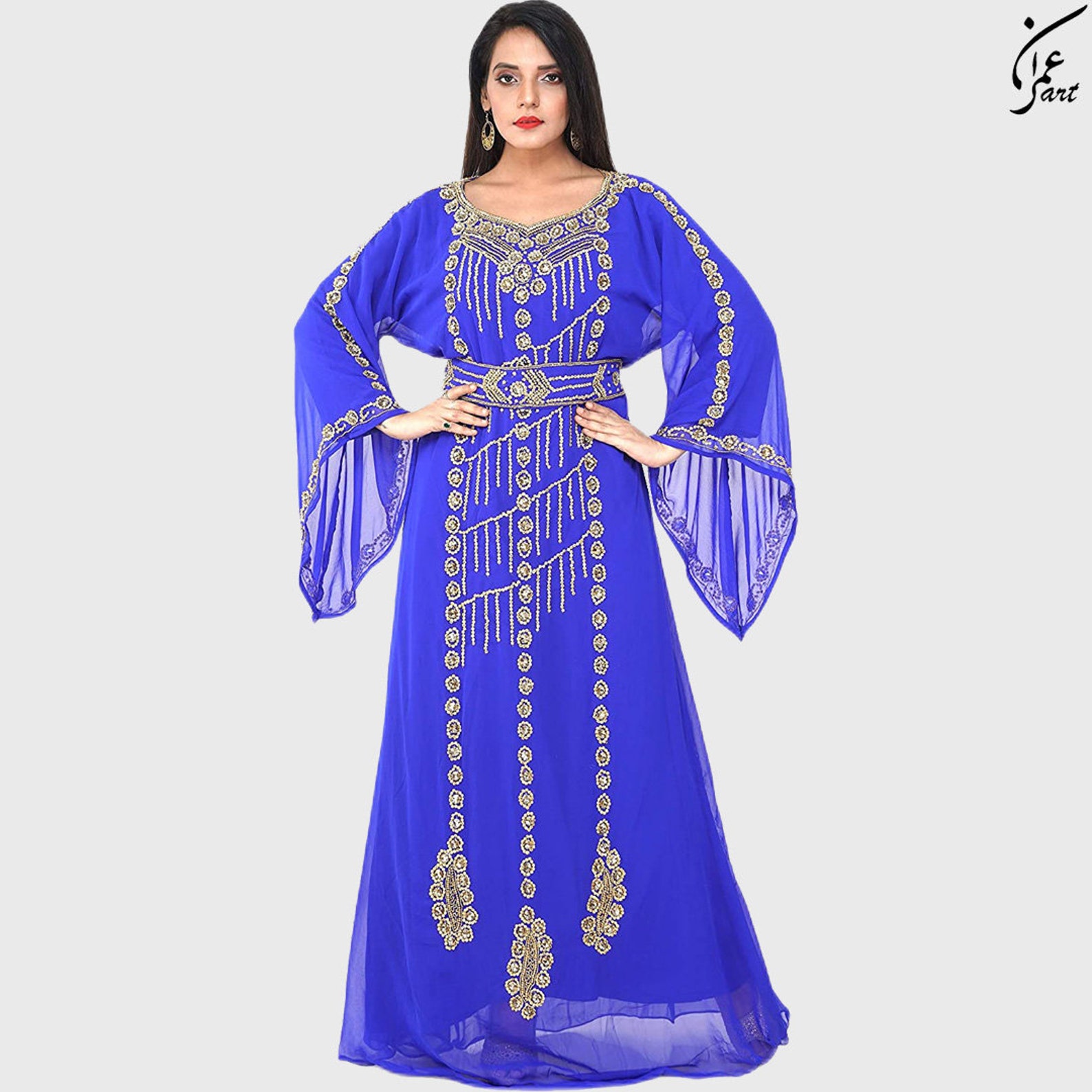 Imranart D42 Rabatt blau Zari Gürtel Farasha arabisch ...