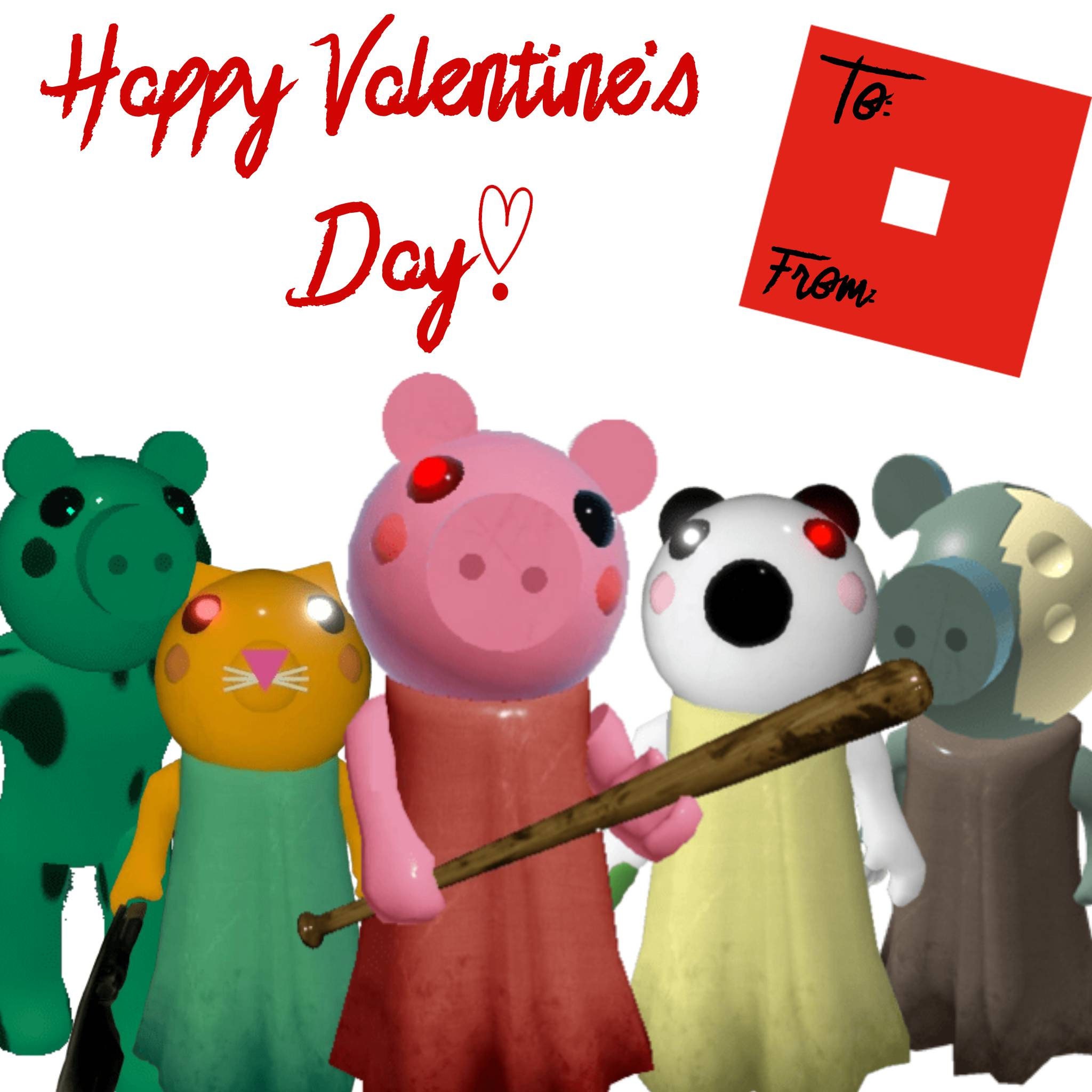 Roblox Valentines Day CARDS. Precut Roblox game cards. Ft. | Etsy