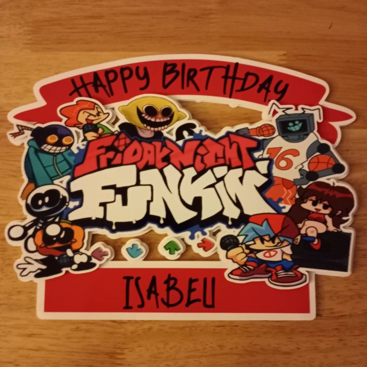 Friday Night Funkin cake topper Fridaynight funkin cake | Etsy