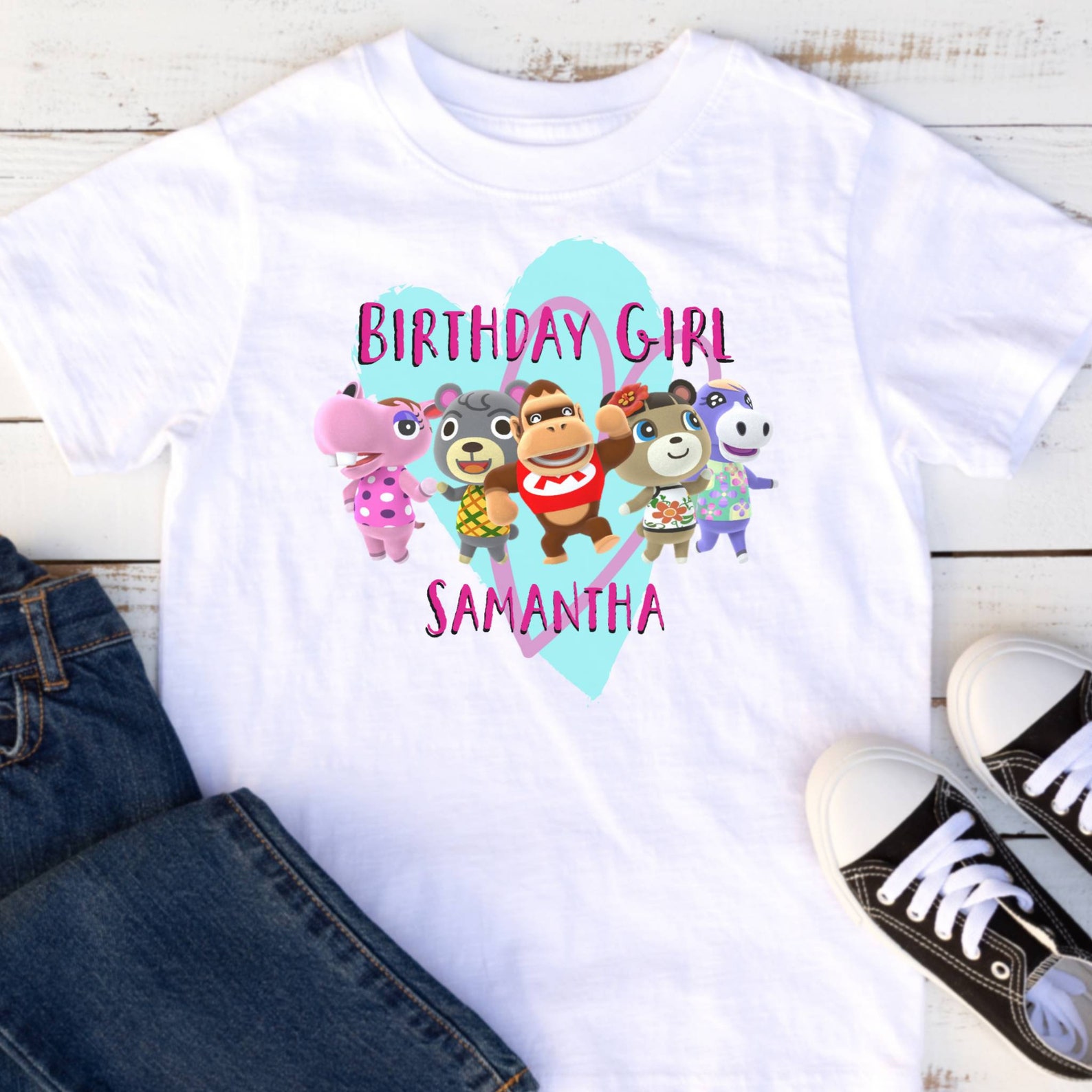 Animal Crossing Birthday shirt Animal Crossing birthday Etsy