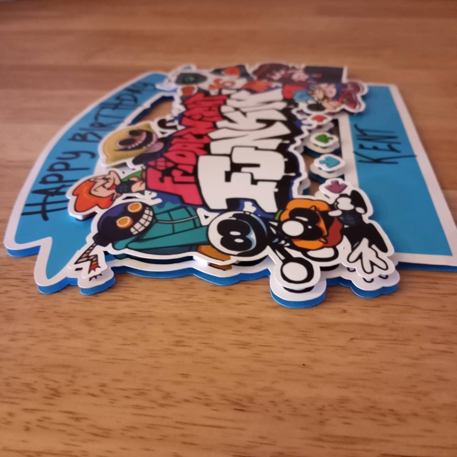 Friday Night Funkin cake topper Fridaynight funkin cake | Etsy