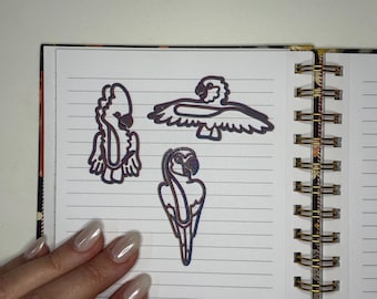 Parrot or Bird Paper clips