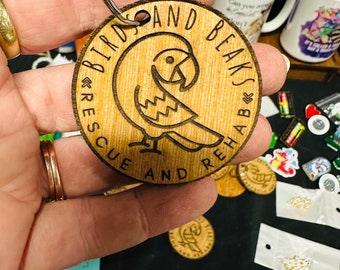 Birds and Beaks Keychain