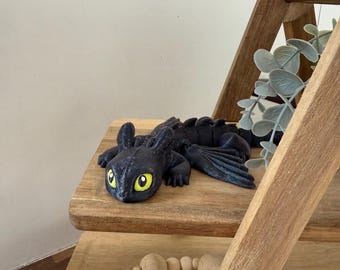 Articulated Dragon Fidget Toy – Poseable 3D Printed Dragon, Flexible Fantasy Desk Pet, Stress Relief Fidget Gift for Dragon Lovers