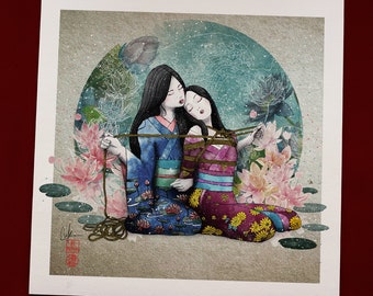 Shibari Kunstdruck - Fine Art Papier