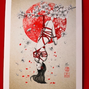 Appeso a un sogno - Stampa Fine Art Shibari - Carta Fine Art da 270gr