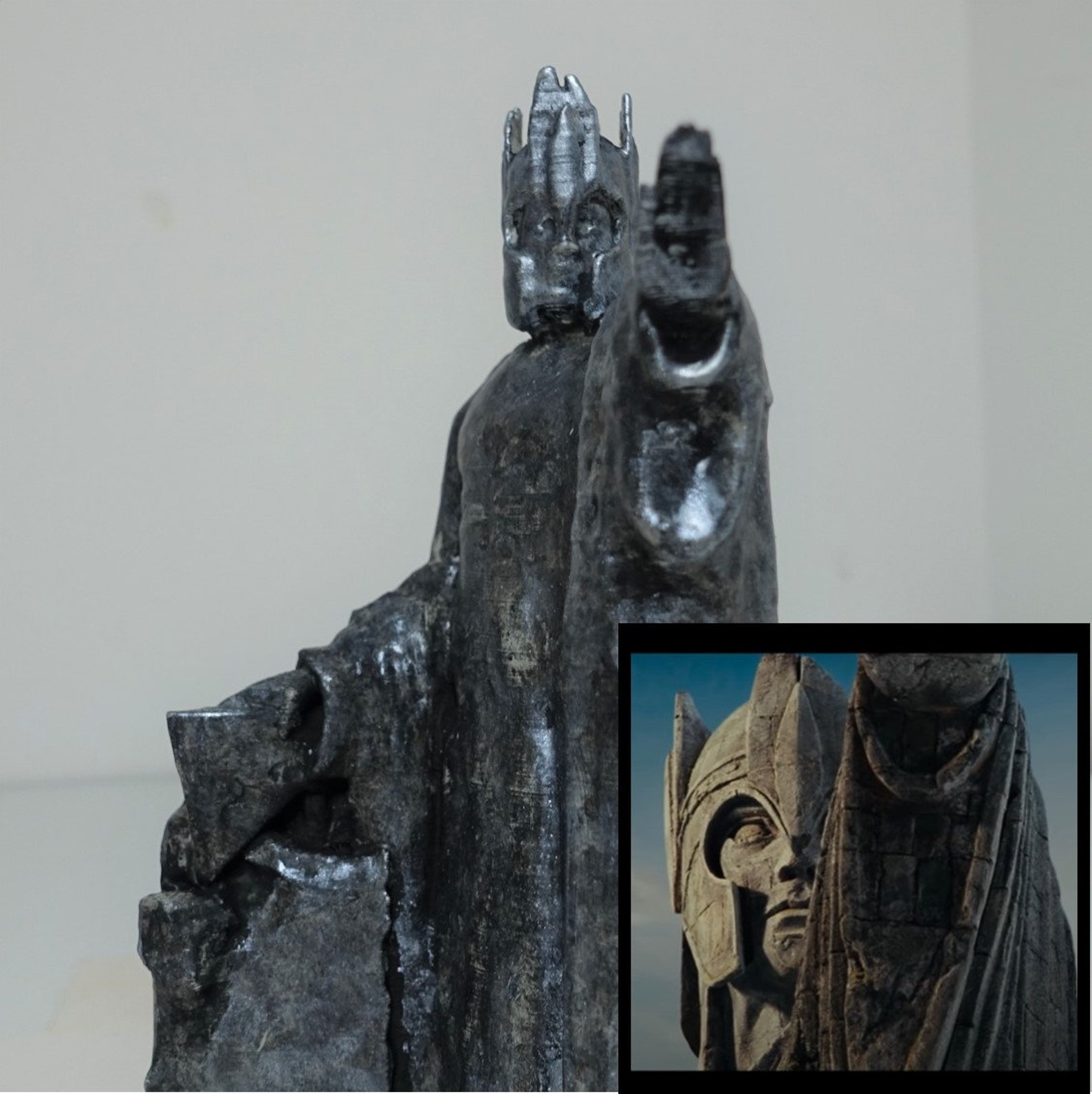Argonath 3D Printed Handmade Painted Argonath Bookend Etsy