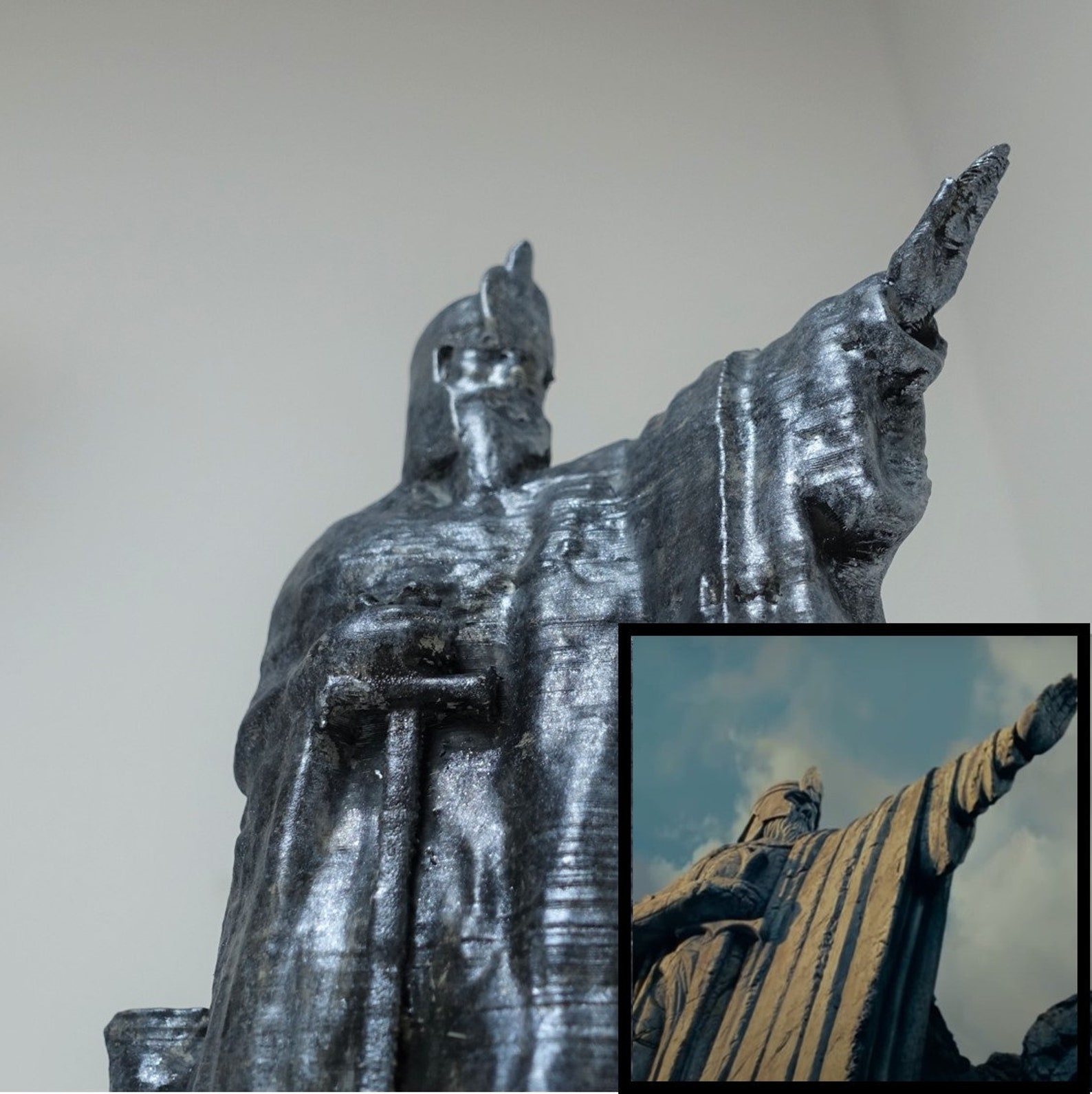 Argonath 3D Printed Handmade Painted Argonath Bookend Etsy
