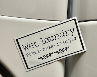 Wet Laundry Magnet: Washing Machine Reminder