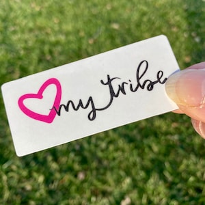 Love My Tribe Sticker: Hand-Drawn Water Bottle Decal