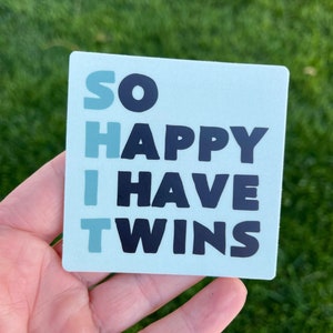 Twins Sticker,twin mom Sticker,Twin mom gift,Mom sticker,Boy Twin Mom Sticker,Twin Girl Mom Sticker,Mom Life Sticker,Mom Gift, Mothers Day