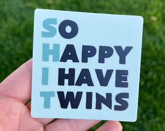 Twin Mom Pride Sticker: Water-Resistant Laptop Decal
