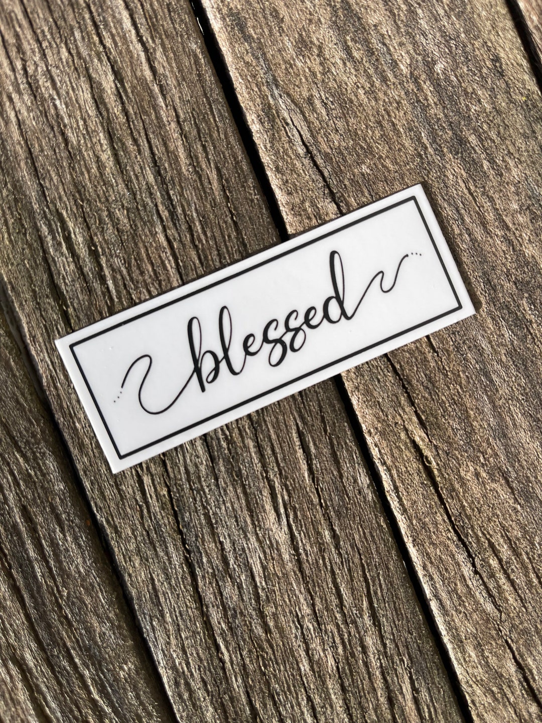 Blessed Sticker: Water Resistant Decal - Etsy