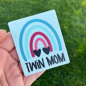 Twins Sticker,twin mom Sticker,Twin mom gift,Mom sticker,Boy Twin Mom Sticker,Twin Girl Mom Sticker,Mom Life Sticker,Mom Gift, Mothers Day