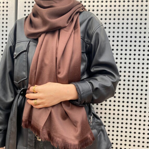 Pure Silk Scarf Soft Silk Hijab Wedding Hijab Graduation Scarf