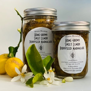 Home-grown Sweet Lemon Poppyseed Marmalade