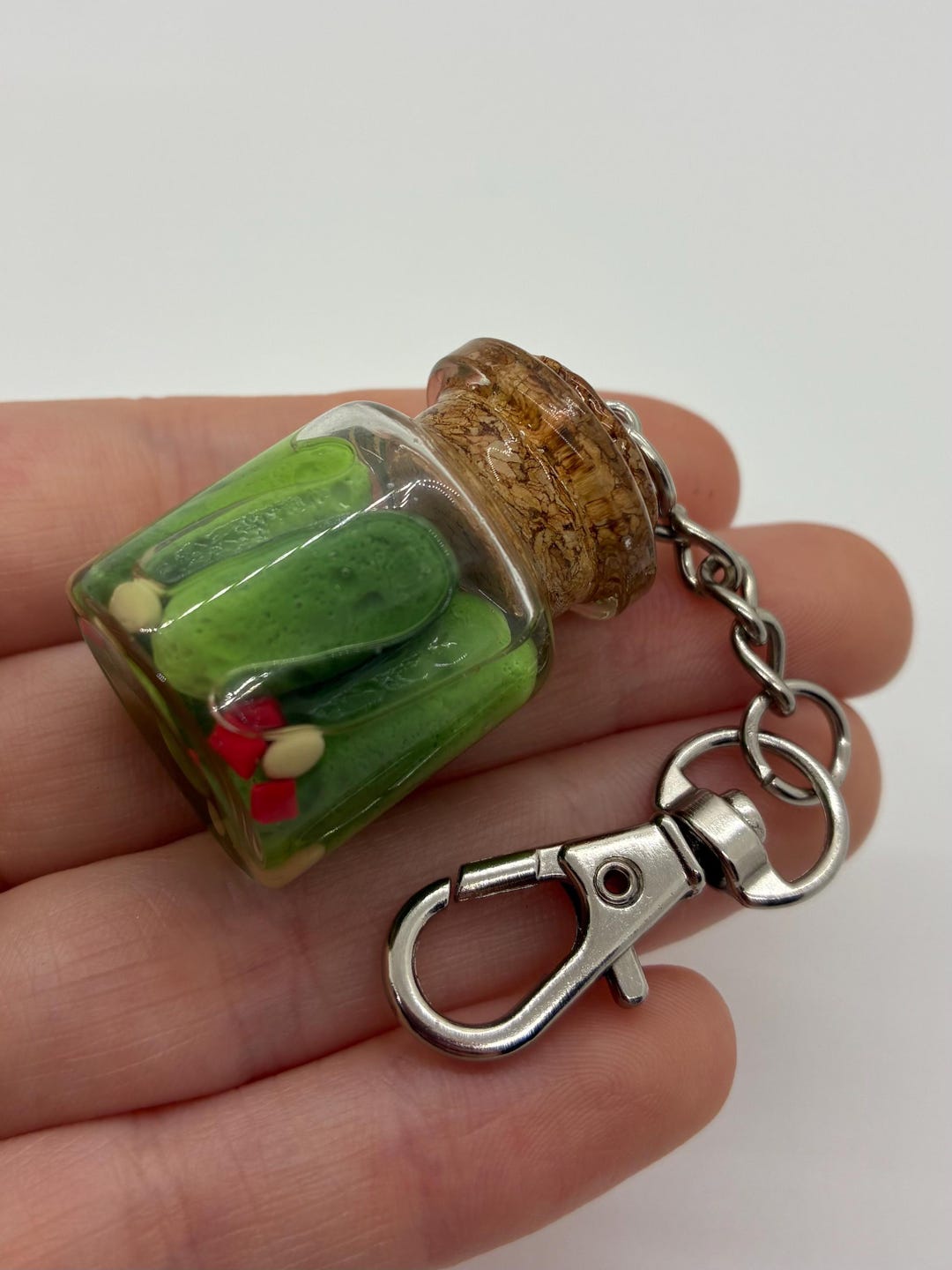 Pickle Jar Liquid Shaker Keychain - Etsy