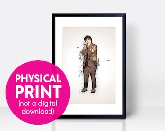 Lewis Capaldi THICK CARDSTOCK Wall Print |   | Art | Gift | Home Decor | Kitchen House | Rock | Music Musician | Scottish Scotland Lewis