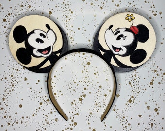 Mickey's Runaway Railway Hand Painted Mouse Ears