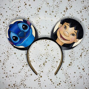 Lilo and Stitch Hand Painted Mouse Ears