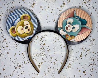 Duffy and Gelatoni Hand Painted Mouse Ears