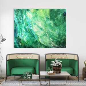 Obraz abstrakcja akryl &quot;Deep Green&quot; / Pittura acrilica astratta
