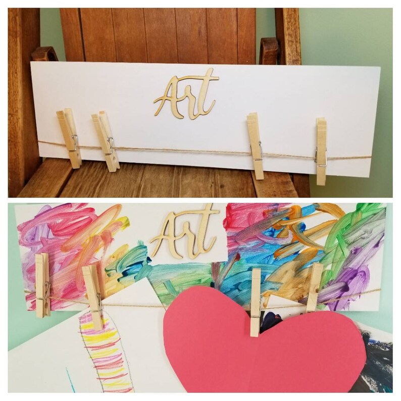 Kids Artwork Holder Paint Set Etsy