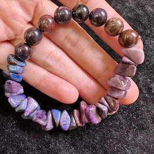 Sugilite Bead Bracelet,Sugilite Handmade Bracelet,Sugilite Gemstone,Healing Bracelet,Natural Sugilite,Gifts for Sugilite Enthusiasts