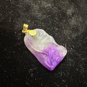 Natural Sugilite Carving Pendant Necklace,Natural Sugilite Jewelry,Healing Necklace,Gifts for Sugilite Enthusiasts,Gift for Her