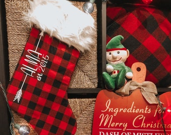 colorful Christmas mantel funny holiday decor kids stockings mamasaurus daddysaurus dinosaur stocking Personalized Christmas stocking