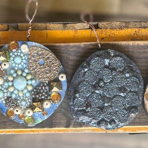 Jeweled glittered handmade ornaments