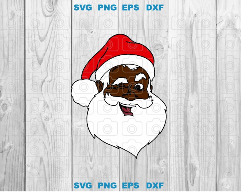 Funny Black Santa Claus svg Black Believe Santa Claus Svg | Etsy