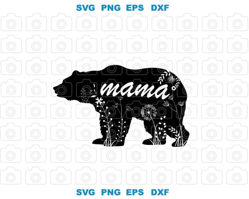 Free Free Mama Bear Svg With Flowers 241 SVG PNG EPS DXF File