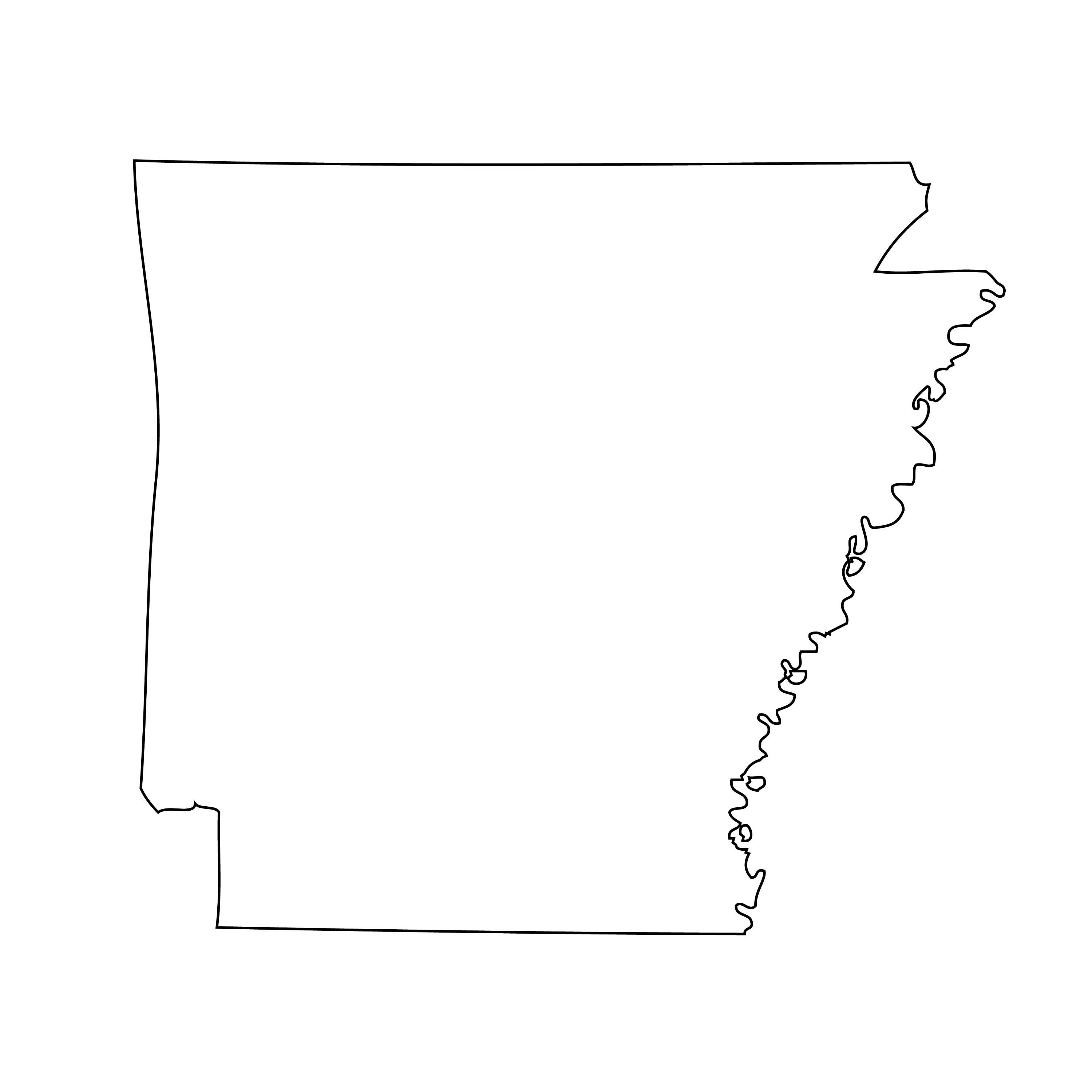 Arkansas Outline Map State USA Silhouette Etsy   Il Fullxfull.2652886632 7r9z 