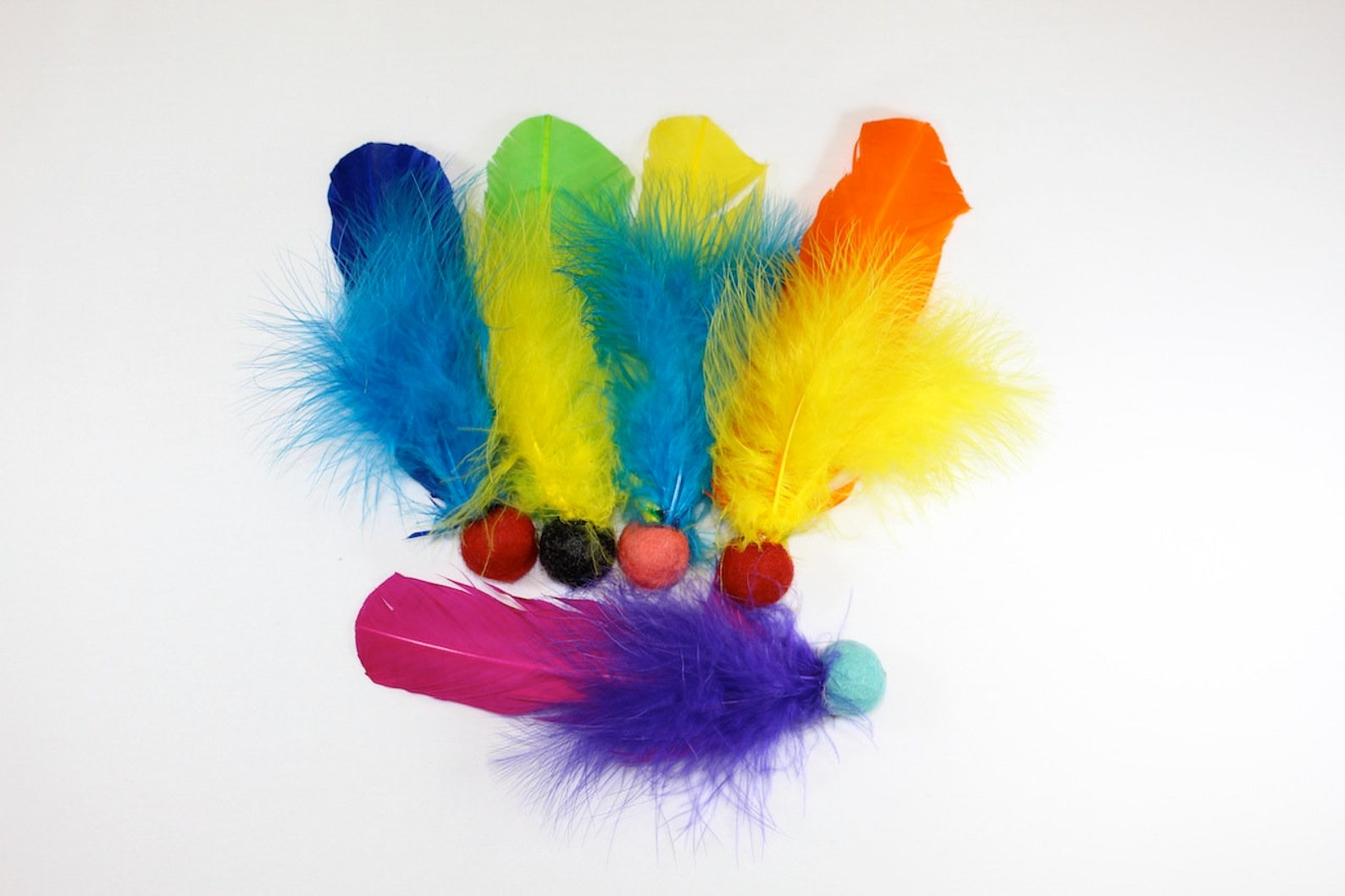 Feather Cat Toys / Catnip Infused / Cat Toss Toy / Pet Toy / Etsy