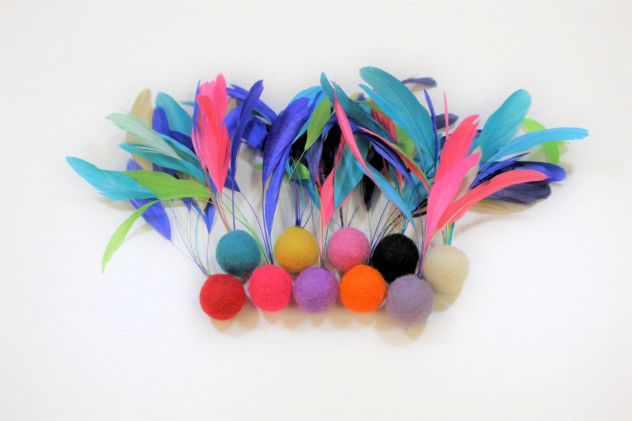 Feather Cat Toys / Pet Toys / Cat Toy / Cat Toss Toy / Catnip Etsy UK
