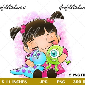 モンスタークリップアート、かわいい友達、かわいいモンスター、子供向け映画、アニメ、インスタントダウンロード、png