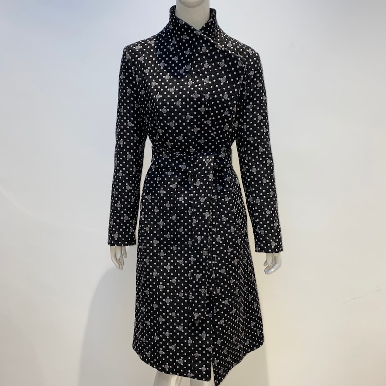 New Androse Teds Military Ladies Wool Coat Women Jacket Belt Trench Warm Outwear Gold Button Twill Black Purple Red UK 8-16
