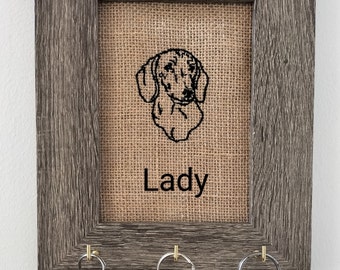 Personalised dog lead / key holder