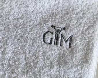 Gym towel 100% soft cotton towelling handy size, available in five colours, can be plain or with gym logo