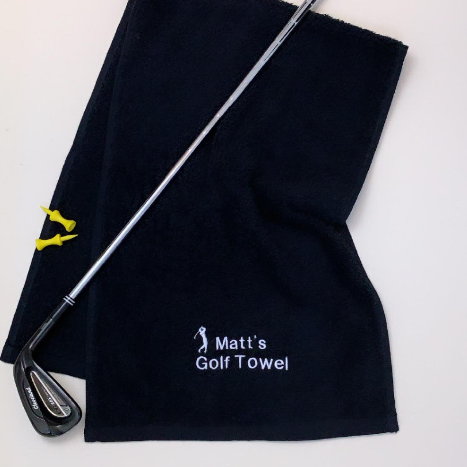 Personalised Embroidered Golf Towel 100 Soft Cotton Etsy UK