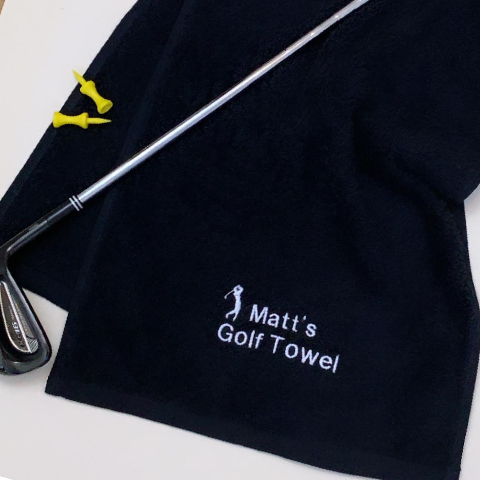 Personalised Embroidered Golf Towel 100 Soft Cotton Etsy UK