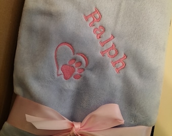 Dog blanket- Puppy blanket-Cat blanket-Kitten blanket-Personalised blanket