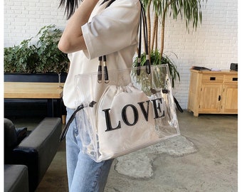 cute clear tote bags