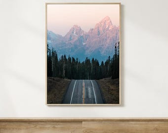 Grand Teton National park Photography Grand Teton art print Grand Teton photo Grand mountain art photography Mountain sunrise